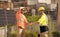 image of construction supervisor handshaking deal. construction supervisor handshaking deal.