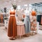 Image created from AI, Image of a clothing store. Shop and display clothes in a luxury store such as work clothes,