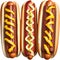 Image of Delicious-looking Hot Dogs. AI-Generated.
