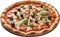 an image of Delicious-looking Pizza. Ai-generated.