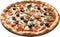 an image of Delicious-looking Pizza. Ai-generated.