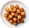 Image of Delicious-looking Tater tots. AI-Generated.