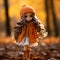 an image of a doll wearing an orange coat and boots