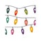 Image with extension cord lights multicolor christmas