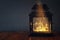 image of fairy lights inside old lantern