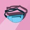 Image fanny pack vector icon