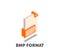 Image file format BMP icon, vector symbol.