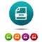 Image file icon. Download PCX symbol sign. Web Button.