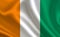 Image of the flag of Cote D`Ivoire. Series `Africa`