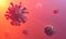 Image of Flu COVID-19 virus cell concept. Coronavirus Covid-19 influenza banner background