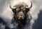Image of formidable bison. Wildlife Animals. Illustration, Generative AI