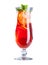 Image of goblet with refreshing fruit cocktail