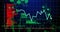 Image of graphs and scientific data over navy background