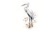 Image of great egret on clean background. Bird. Wildlife Animals. Illustration, Generative AI