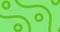 Image of green curves and circles scrolling on green background