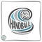 Image on the handball theme