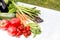 Image of harvest with Japanese vegetables, many kinds of vegetables