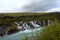 Image of hraunfossar waterfall iceland