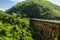 Image of Huai Tong Bridge Phor Khun Pha Muang Bridge on sky or mountain or valley view at Phetchaboon Thailand. This is highest
