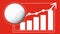 An image of increasing the dollar rate. Money symbol with upward stretched arrow, profit, income, economy and income, Icons for