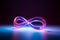 an image of an infinity symbol glowing in the dark