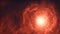 An Image Of An Interestingly Vivid Red Spiral Shaped Object In The Sky AI Generative