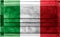 Image of the Italy flag combined with a protective mask against coronavirus 3D rendering