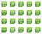 Image library web icons, green sticker series