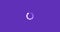 Image of loading digital interface circle flashing on purple background