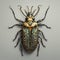 Image of long horned beetle on clean background. Insect. Illustration, Generative AI