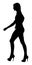 Image of a Long Legged Teenage Girl Model Walking