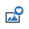 Image love feedback icon