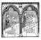 Image makers the thirteenth century, after a stained glass of Chartres cathedral, vintage engraving