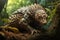 Image of malayan pangolin in the fertile forest. Wildlife Animals. Nature. Illustration, Generative AI