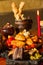 Image of medival kings table full of food