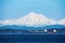 Image of Mt. Baker, Washington USA taken from Cattle Point, Vancouver Island, BC, Canada