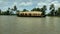 Image of nice  and beautiful houseboat at alleppey back water  in south India