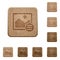 Image options wooden buttons