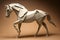 Image of paper origami art. Handmade paper horse. Wildlife. Animals. illustration, generative AI