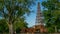 Image Of Park & wooden oil well, Shot At Pathfinder Parkway, City Of Bartlesville