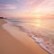 An image of a peaceful, secluded beach at sunrise.