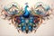 Image of peacock with beautiful patterns and colors., Bird, Wildlife Animals., Generative AI, Illustration
