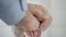 Image with a Person Washing His Hands with Soap and Water