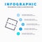 Image, Photo, Straighten Line icon with 5 steps presentation infographics Background
