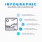 Image, Picture, Canada Line icon with 5 steps presentation infographics Background