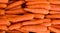 Image on pile of orange carrots in the market. pile of department store carrot.