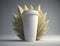 an image of a plain plastic cup or paper cup to be used as a beverage or coffee company mockup