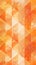 This image presents a warm, inviting background of geometric tiles in rich orange hues. The seamless pattern exudes a