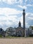 Image of Provincetown including the Pilgrim Monument and the town hall