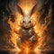 Image of rabbit with beautiful patterns and colors., Wildlife Animals., Generative AI, Illustration